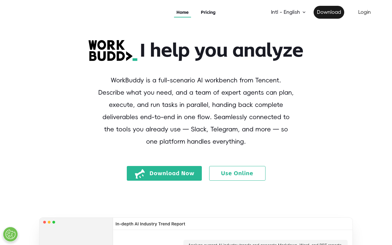 WorkBuddy: a workspace for tasks