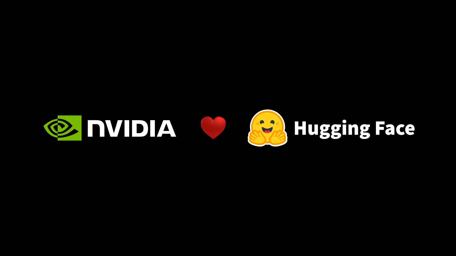 NVIDIA官方收購公告：NVIDIA與Hugging Face品牌圖